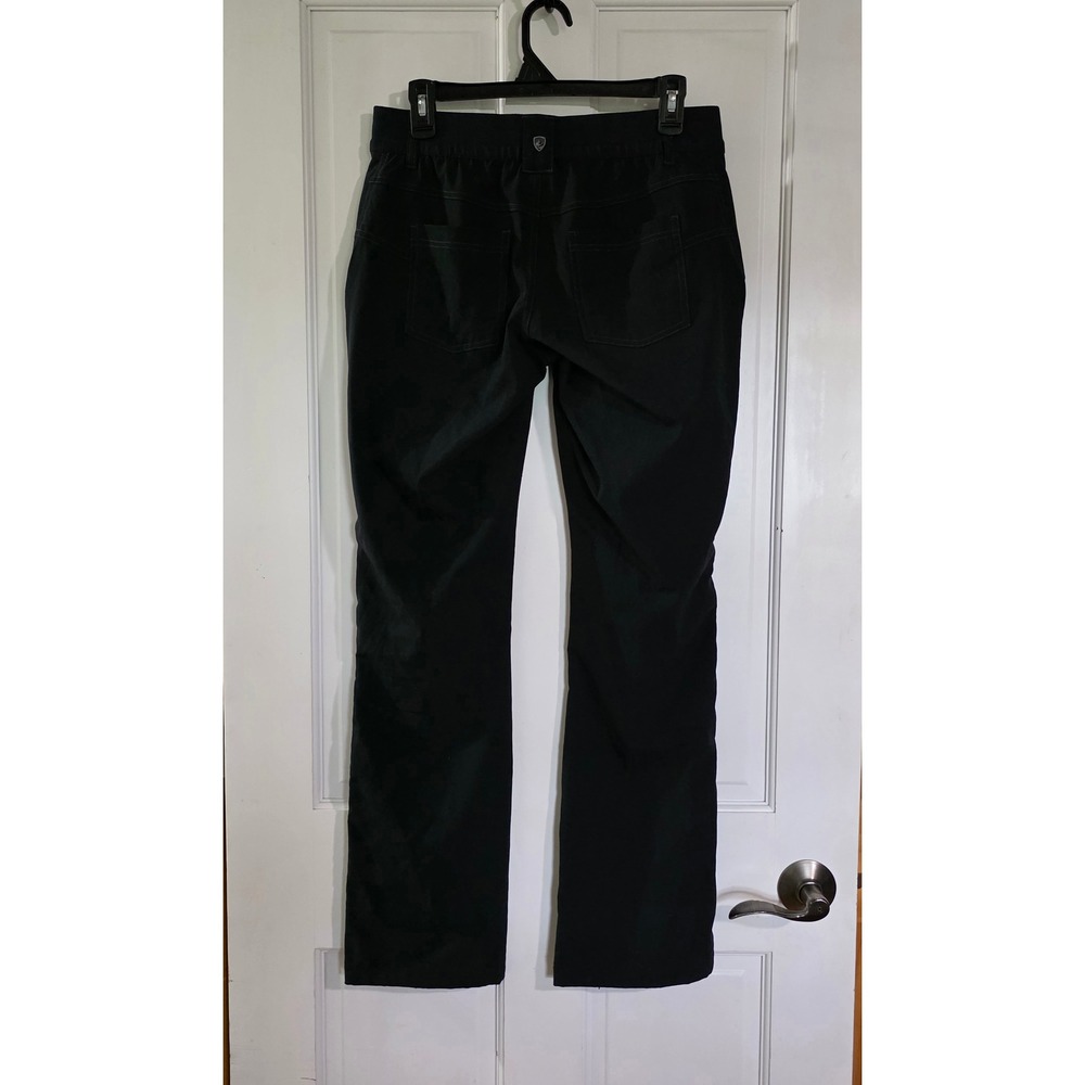 Kuhl Soft Smooth Straight Leg Pants Black Womens 6 Reg Outdoor Hiking Travel